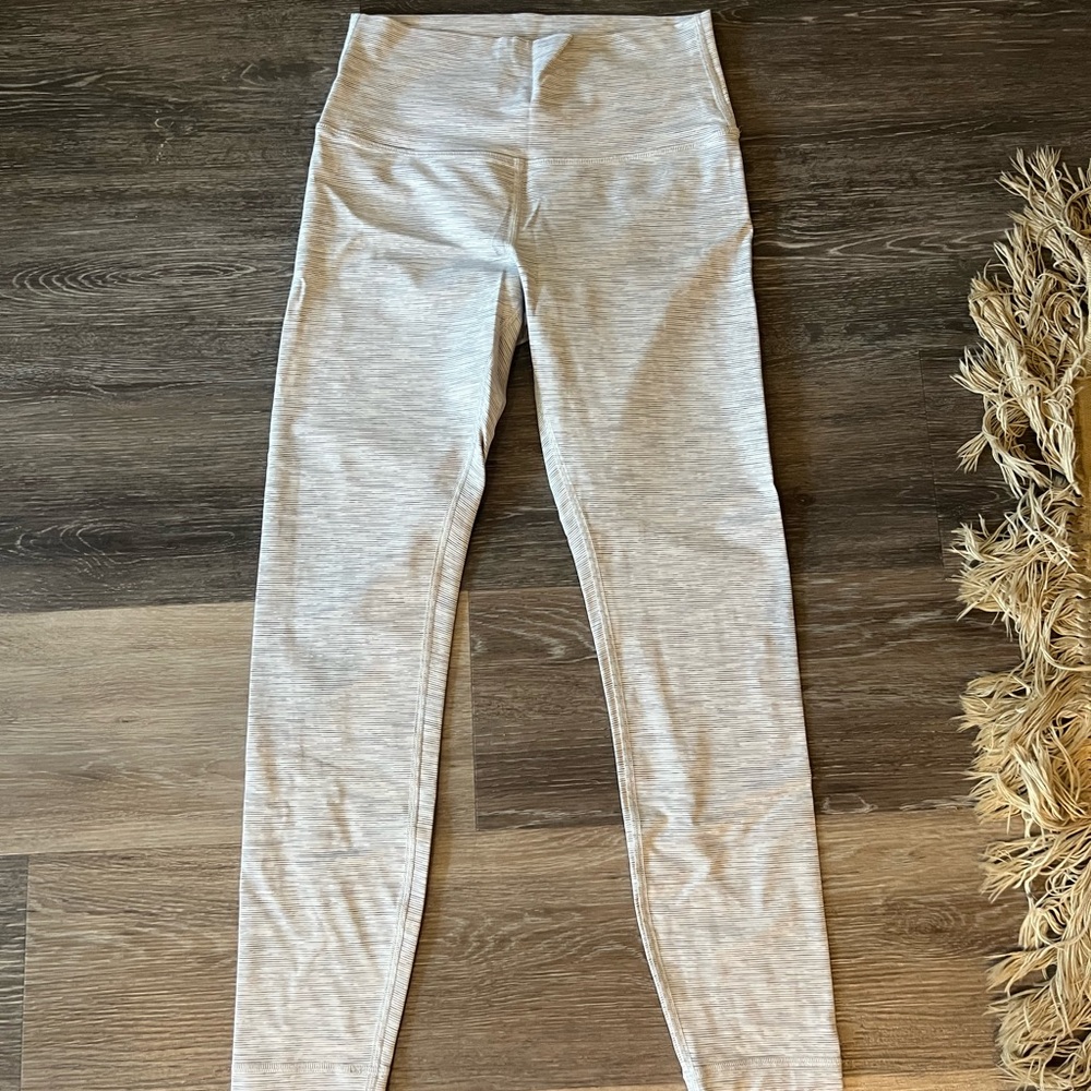 Lululemon White/Grey Leggings (only worn once)